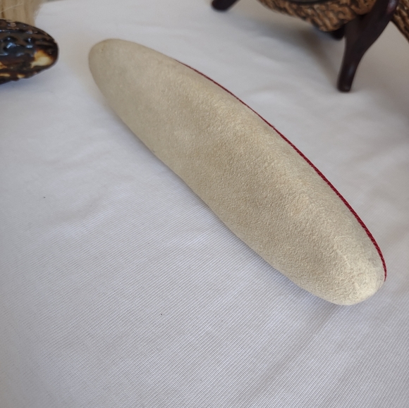 Antique Faux Antler Vanity Set with Sterling Cartouches - Picture 12 of 16